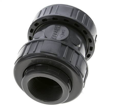 Válvula de retención de PVC Rp 1 1/2'' 0,012-16bar