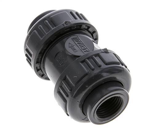 Válvula de retención de PVC Rp 1/2'' 0,012-16bar