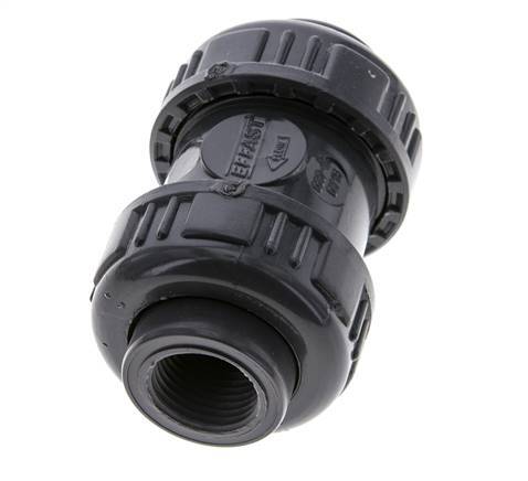 Válvula de retención de PVC Rp 1/2'' 0,012-16bar