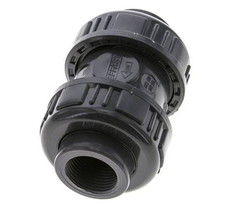Válvula de retención de PVC Rp 3/4'' 0,012-16bar
