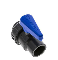 Válvula de bola de PVC de 2 vías Unión Simple 32 mm Socket EPDM