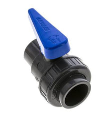 Válvula de bola de PVC de 2 vías Unión Simple 40 mm Socket EPDM