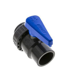 Válvula de bola de PVC de 2 vías Unión Simple 40 mm Socket EPDM