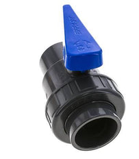 Válvula de bola de PVC de 2 vías Unión Simple 63 mm Socket EPDM