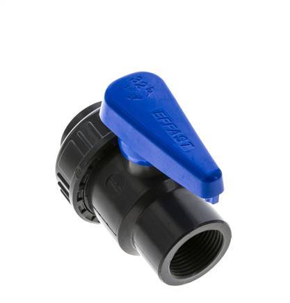 Válvula de bola de PVC de 2 vías Unión Simple Rp 1'' EPDM