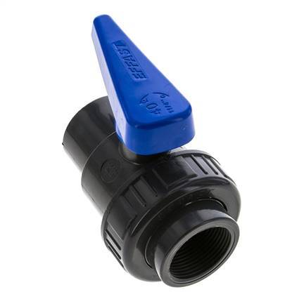 Válvula de bola de PVC de 2 vías Unión Simple Rp 1 1/4'' EPDM