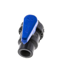 Válvula de bola de PVC de 2 vías Unión Simple Rp 1/2'' EPDM