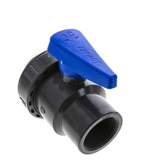 Válvula de bola de PVC de 2 vías Unión Simple Rp 2'' EPDM