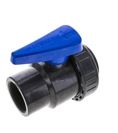 Válvula de bola de PVC de 2 vías Unión Simple Rp 2'' EPDM