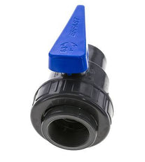 Válvula de bola de PVC de 2 vías Unión Simple Rp 2'' EPDM