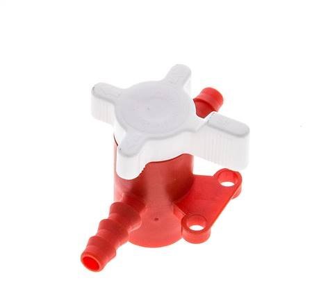 Válvula de bola de 2 vías de PE Barras de manguera de 1/4'' (6 mm)