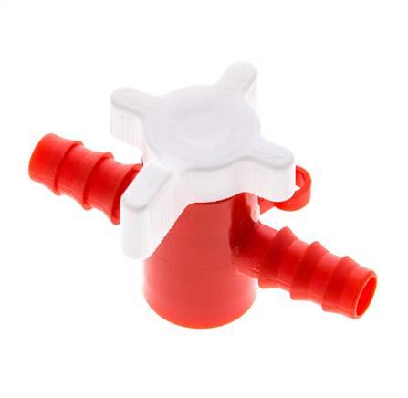 Válvula de bola de 2 vías de PE Barras de manguera de 3/8'' (9 mm)