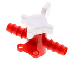 Válvula de bola de 2 vías de PVDF Barras de manguera de 1/4'' (6 mm)