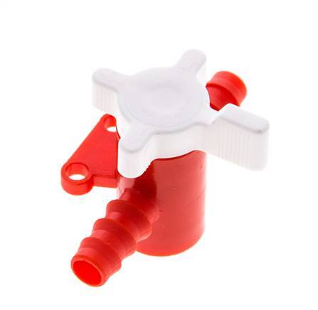 Válvula de bola de 2 vías de PVDF Barras de manguera de 1/4'' (6 mm)