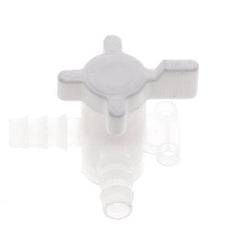 Válvula de bola de 3 vías de PVDF Barras de manguera de 3/8'' (9 mm)