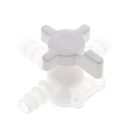 Válvula de bola de 3 vías de PVDF Barras de manguera de 3/8'' (9 mm)
