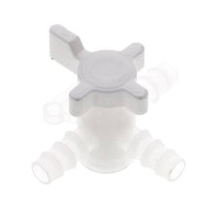 Válvula de bola de 3 vías de PVDF Barras de manguera de 3/8'' (9 mm)