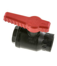 Válvula de bola de 2 vías PP G 1'' PTFE/FKM