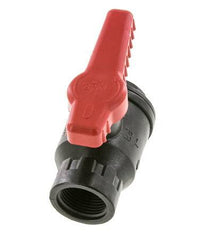 Válvula de bola de 2 vías PP G 1'' PTFE/FKM