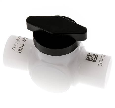 Válvula de bola de 2 vías de PVDF G 1/2'' FKM Vacío