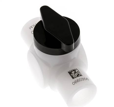 Válvula de bola de 2 vías de PVDF G 1/2'' FKM Vacío