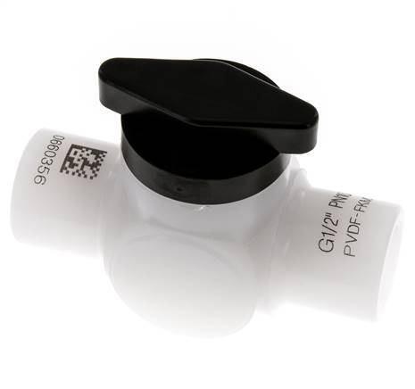 Válvula de bola de 2 vías de PVDF G 1/2'' FKM Vacío