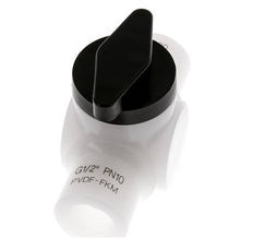 Válvula de bola de 2 vías de PVDF G 1/2'' FKM Vacío