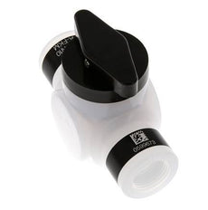 Válvula de bola PFA de 2 vías G 1/2'' FKM Vacío