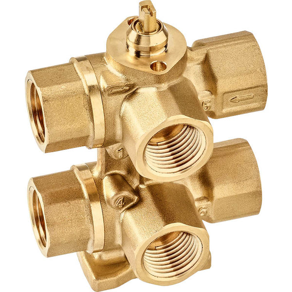 Belimo Válvula Modulante De 6 Vías Rp1/2 Kvs0.25/0.63 24VAC/DC 75s MP-Bus 1Nm IP40 R3015-P25-P63-B1/CQ24A-MPL