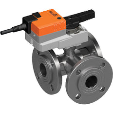 Belimo Válvula De Bola De 3 Vías DN32 Brida Kvs32 24VAC/DC 90s 2/3-Punto 10Nm IP54 R7032R-B3/NR24A