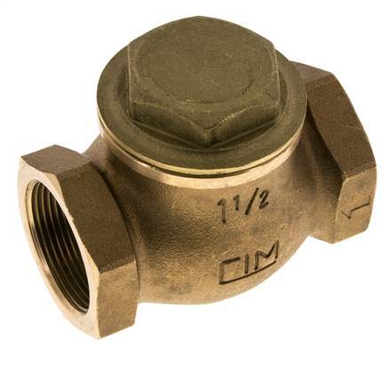 G 1-1/2'' Latón Rojo Válvula De Retención De Pistón 20 Bar (290 Psi) Alta Resistencia