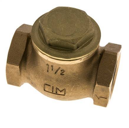 G 1-1/2'' Latón Rojo Válvula De Retención De Pistón 20 Bar (290 Psi) Alta Resistencia