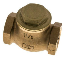 G 1-1/2'' Latón Rojo Válvula De Retención De Pistón 20 Bar (290 Psi) Alta Resistencia