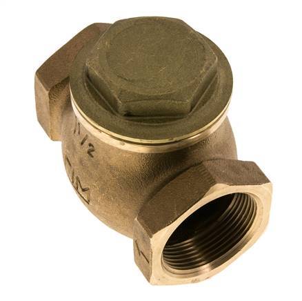 G 1-1/2'' Latón Rojo Válvula De Retención De Pistón 20 Bar (290 Psi) Alta Resistencia