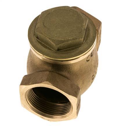 G 1-1/2'' Latón Rojo Válvula De Retención De Pistón 20 Bar (290 Psi) Alta Resistencia