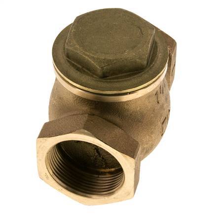 G 1-1/2'' Latón Rojo Válvula De Retención De Pistón 20 Bar (290 Psi) Alta Resistencia