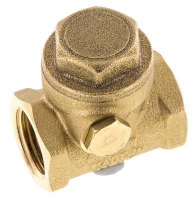 G 1/2'' Latón Válvula De Retención De Clapeta 12 Bar (174 Psi) NBR Sello Blando