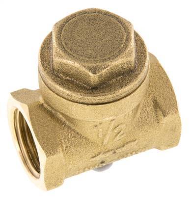 G 1/2'' Latón Válvula De Retención De Clapeta 12 Bar (174 Psi) NBR Sello Blando