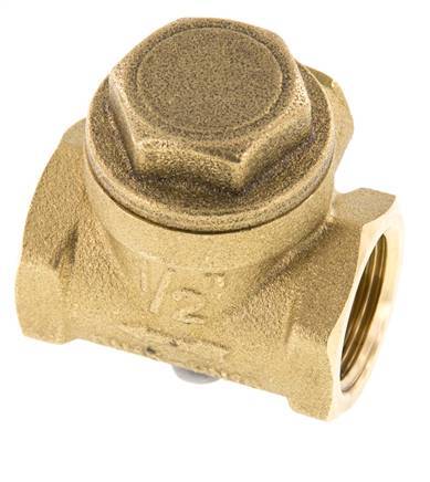 G 1/2'' Latón Válvula De Retención De Clapeta 12 Bar (174 Psi) NBR Sello Blando