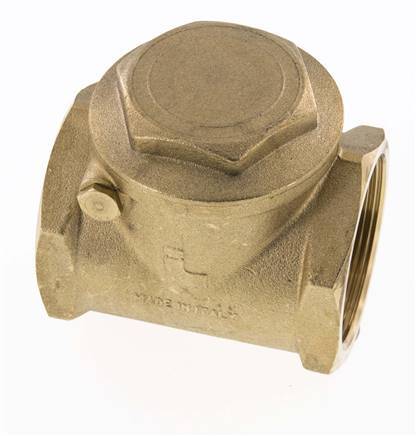 G 2'' Latón Válvula Antirretorno De Clapeta 10 Bar (145 Psi) Sello Blando