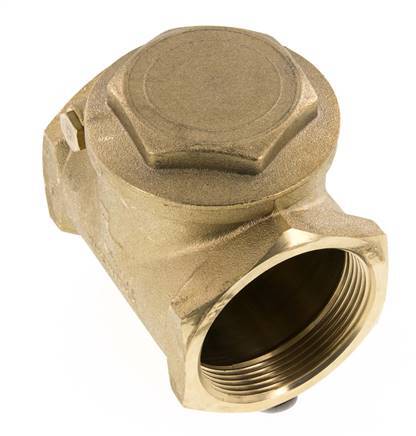 G 2'' Latón Válvula Antirretorno De Clapeta 10 Bar (145 Psi) Sello Blando