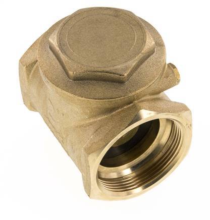G 2'' Latón Válvula Antirretorno De Clapeta 10 Bar (145 Psi) Sello Blando