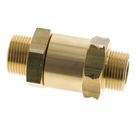 G 3/4'' Rosca Macho Latón Válvula Antirretorno 0.1-40 Bar (1.45-580 Psi)