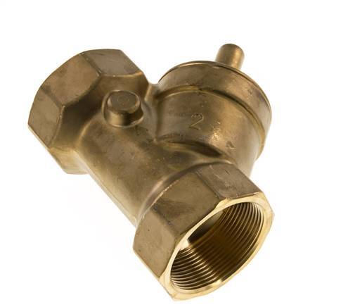 Rp 1-1/2'' Latón Válvula De Retención Tipo Y 16 Bar (232 Psi) FKM