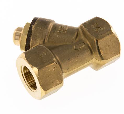 Rp 3/8'' Latón Válvula De Retención Tipo Y 10 Bar (145 Psi) FKM