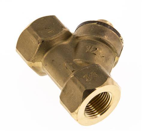 Rp 3/8'' Latón Válvula De Retención Tipo Y 10 Bar (145 Psi) FKM