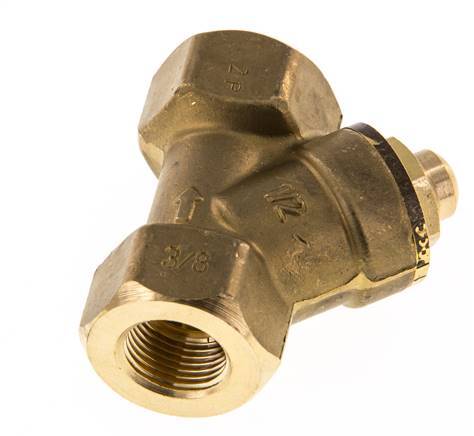Rp 3/8'' Latón Válvula De Retención Tipo Y 10 Bar (145 Psi) FKM