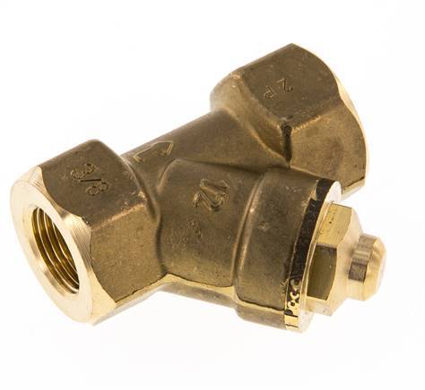 Rp 3/8'' Latón Válvula De Retención Tipo Y 10 Bar (145 Psi) FKM
