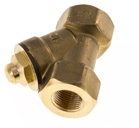 Rp 3/8'' Latón Válvula De Retención Tipo Y 10 Bar (145 Psi) FKM