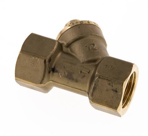 Rp 1/2'' Latón Válvula De Retención Tipo Y 10 Bar (145 Psi) FKM